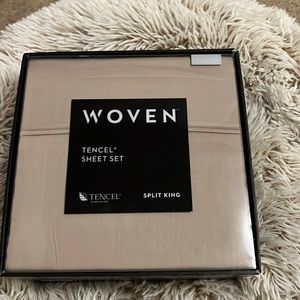 MALOUF Woven Tencel Split king sheet set